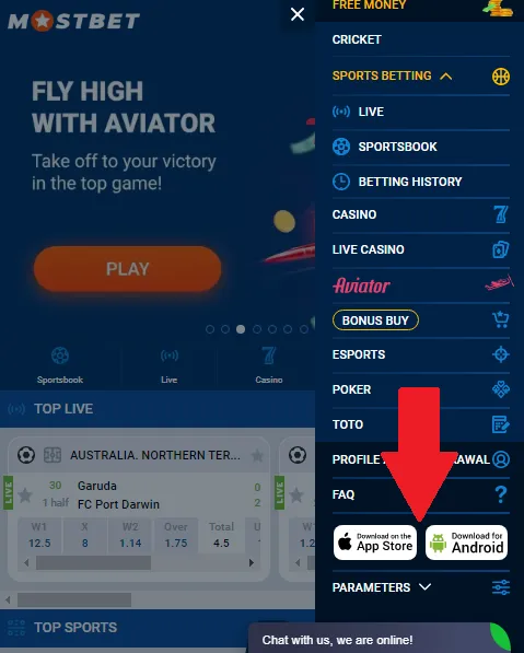 mostbet aviator on mobile