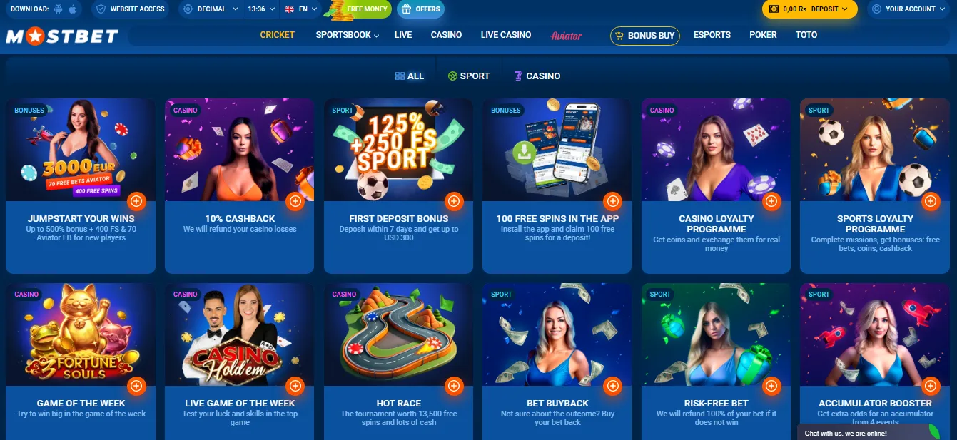 mostbet bonuses Pakistan