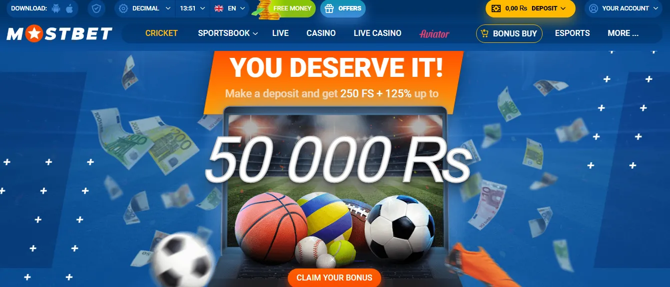 mostbet welcome bonus